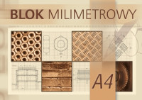 Blok milimetrowy A4 20k. Kreska